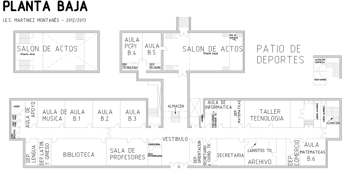plano planta baja iesmm - simple