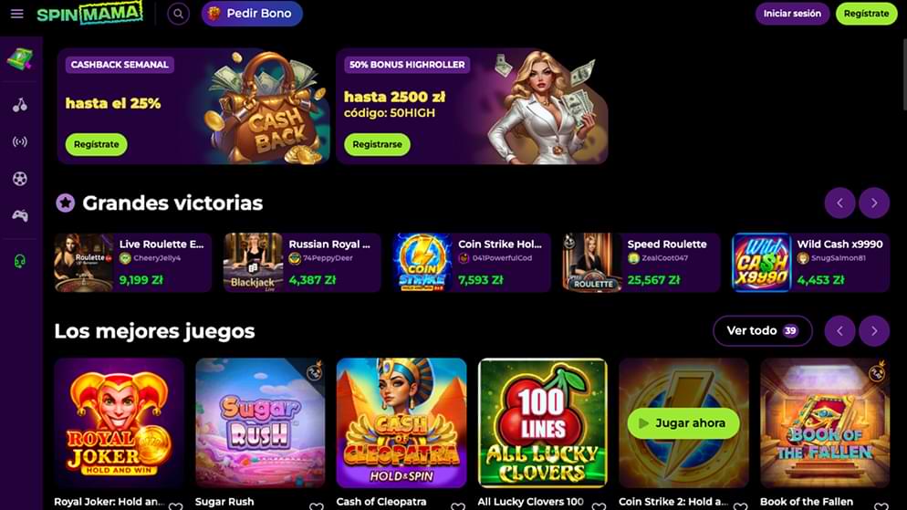 Spinmama – Casino sin licencia en España
